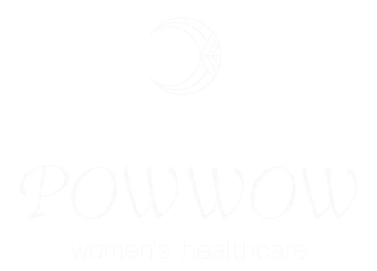 ロゴ：POWWOW women's healthcate