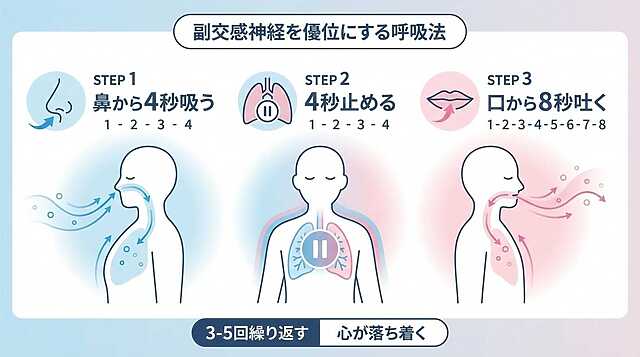 副交感神経を優位にする呼吸法