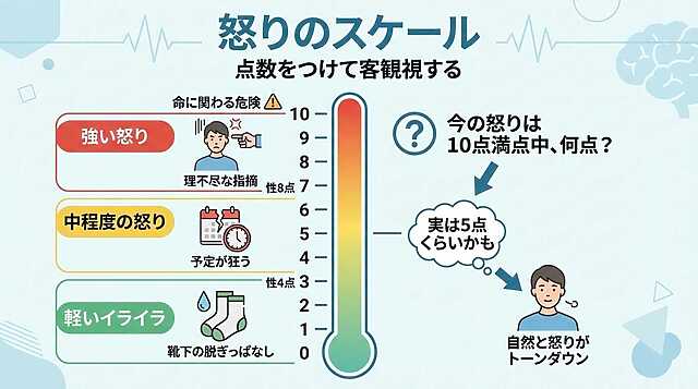 「怒りのスケール」で点数をつけて客観視する