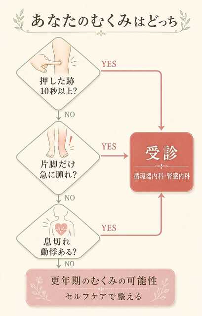 あなたのむくみはどっち？